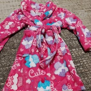 Pink Cupcake Girls Robe Size XS(4)